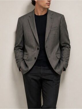 J.Crew Ludlow Italian Wool Blazer – Vitale Barberis Canonico – 40 Long – Modern